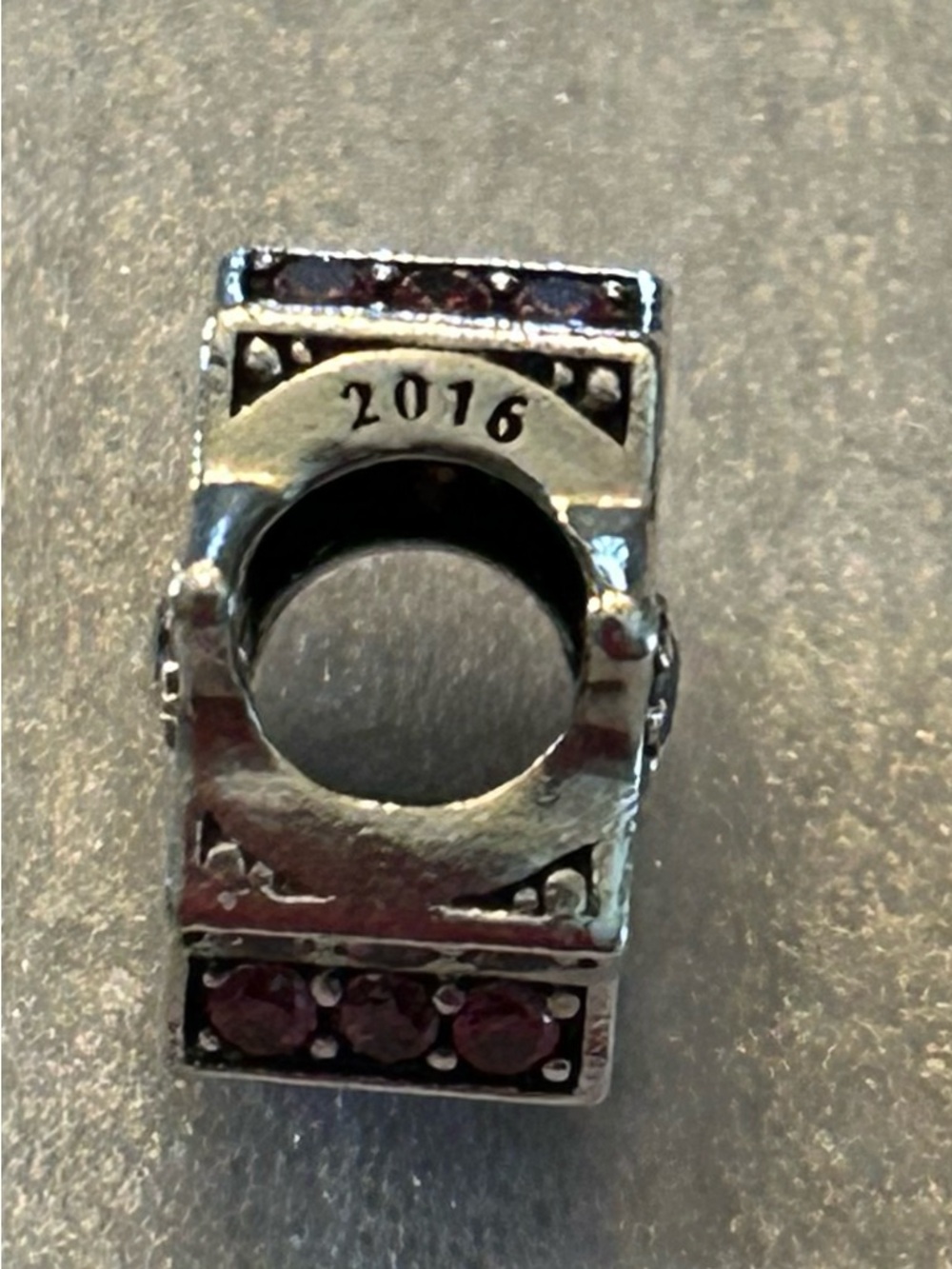 Pandora 2016 Ltd Edition Christmas Red Poinsettia Crystal Holiday Charm - Picture 3 of 7